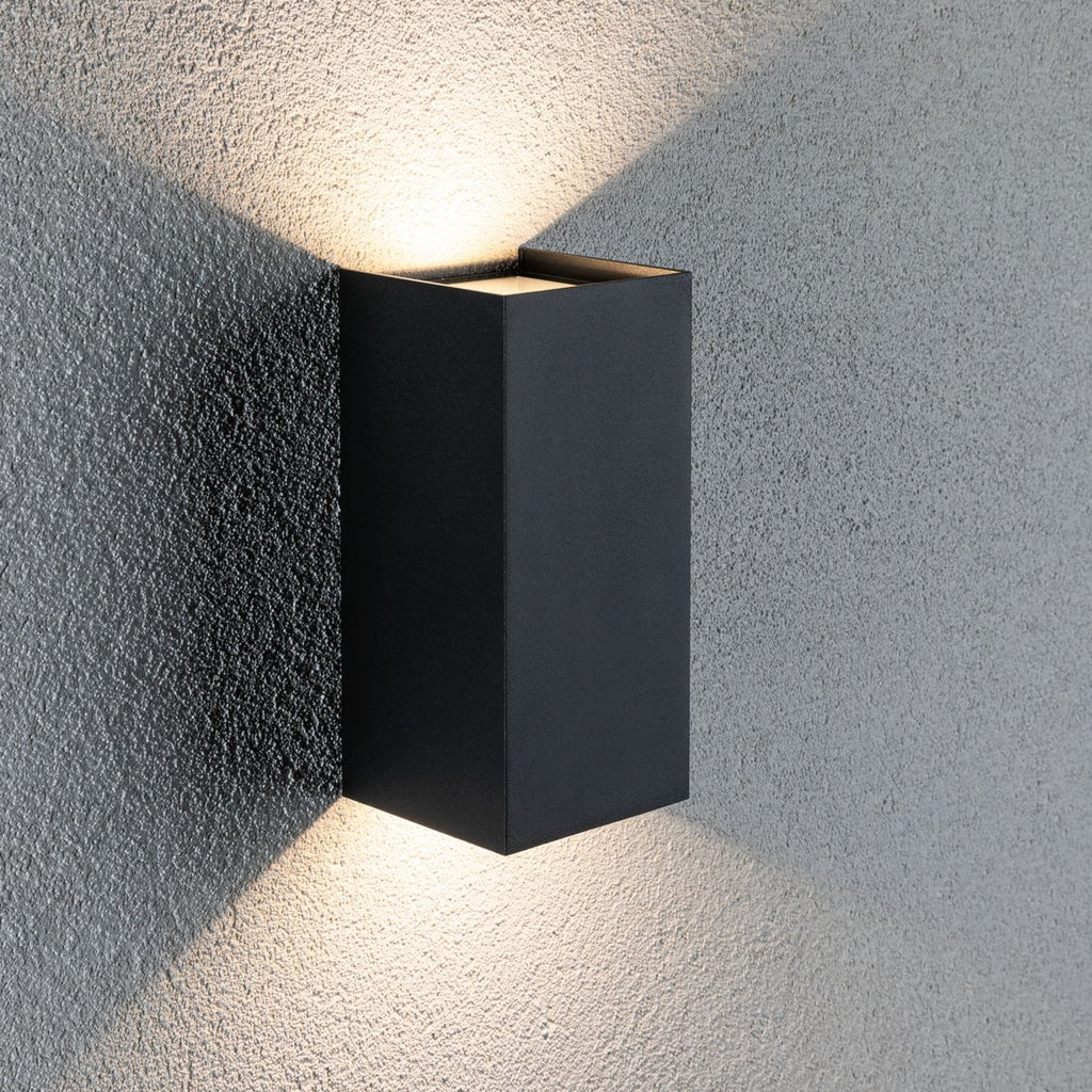LED utevegglampe Flame opp og ned antrasitt 22 cm Paulmann forfra