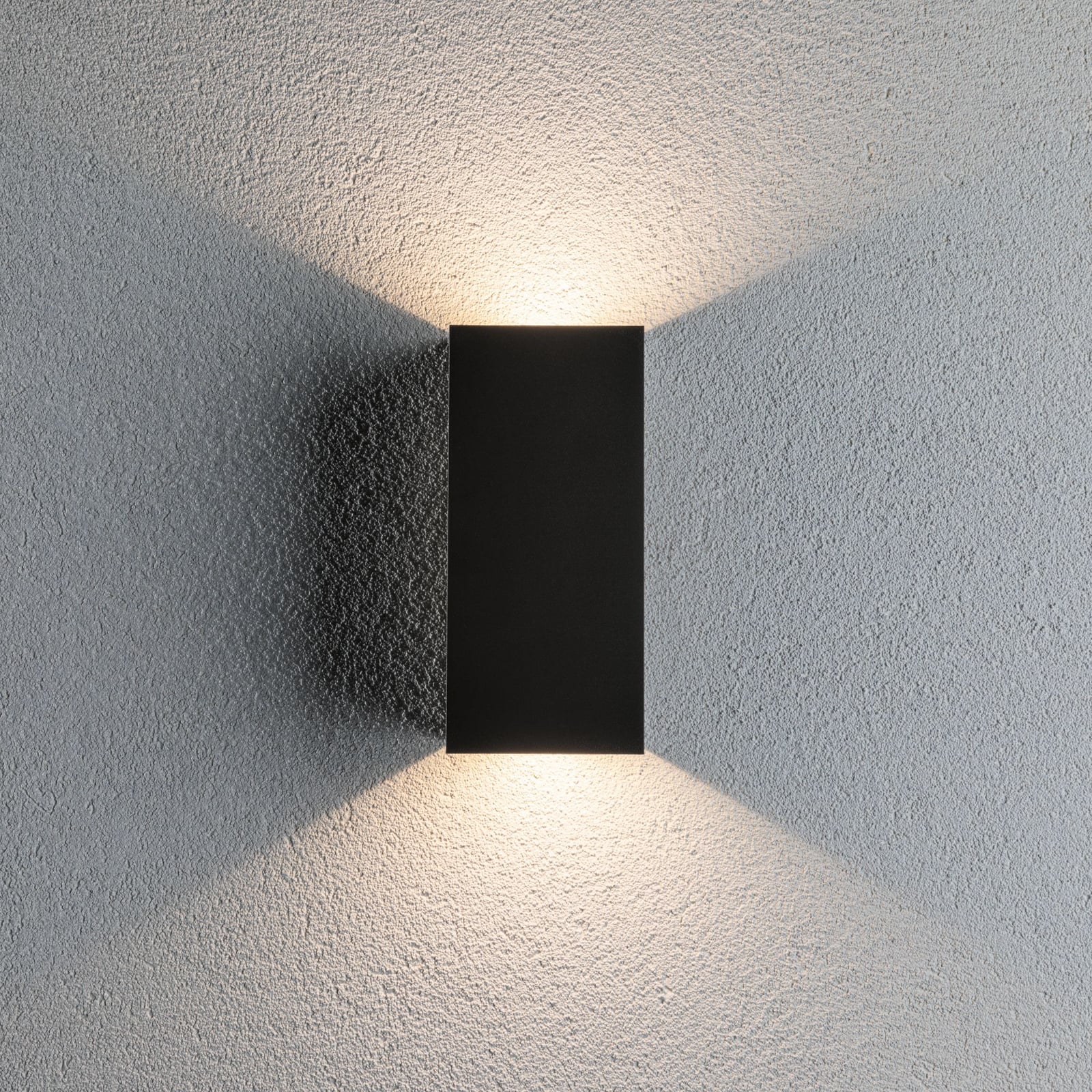 Bakside av LED utevegglampe Flame opp og ned antrasitt 22 cm Paulmann