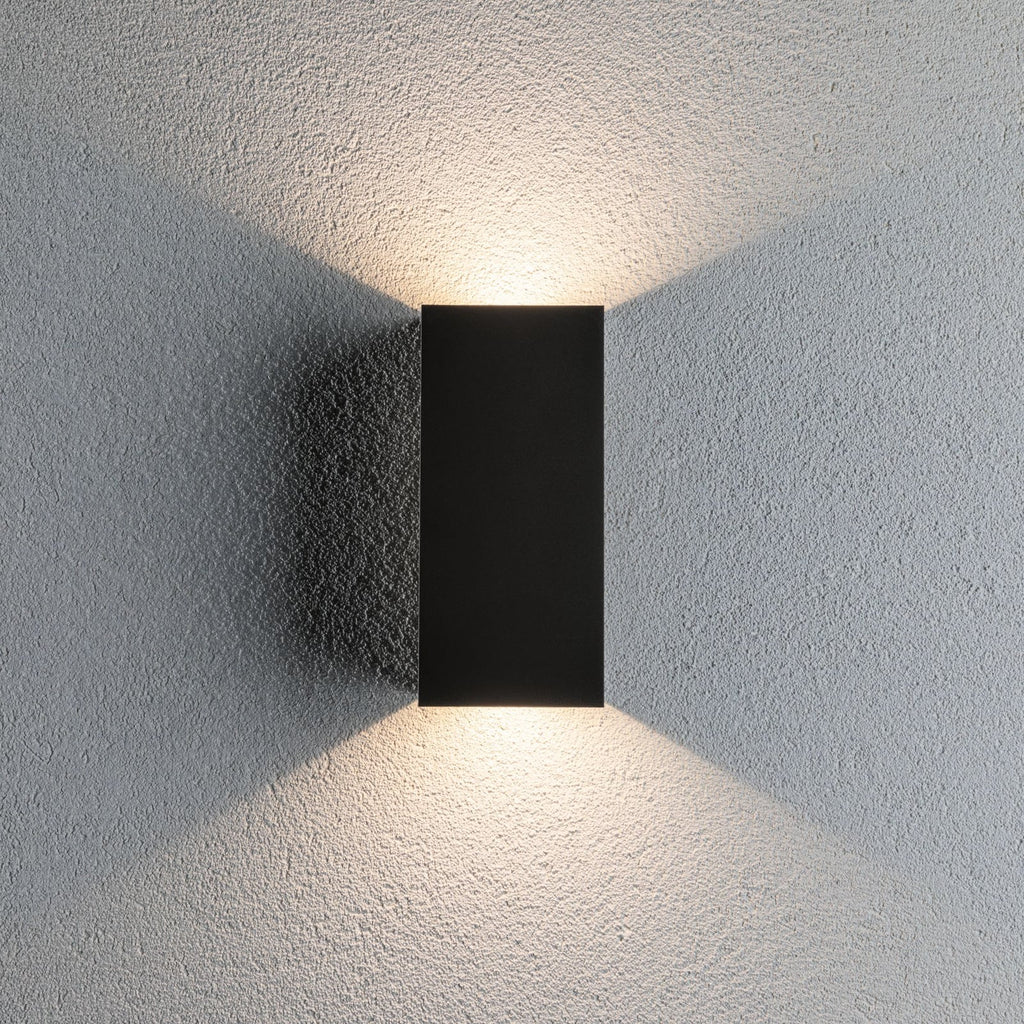 Bakside av LED utevegglampe Flame opp og ned antrasitt 22 cm Paulmann
