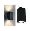 LED utevegglampe Flame opp og ned antrasitt IP44 forfra