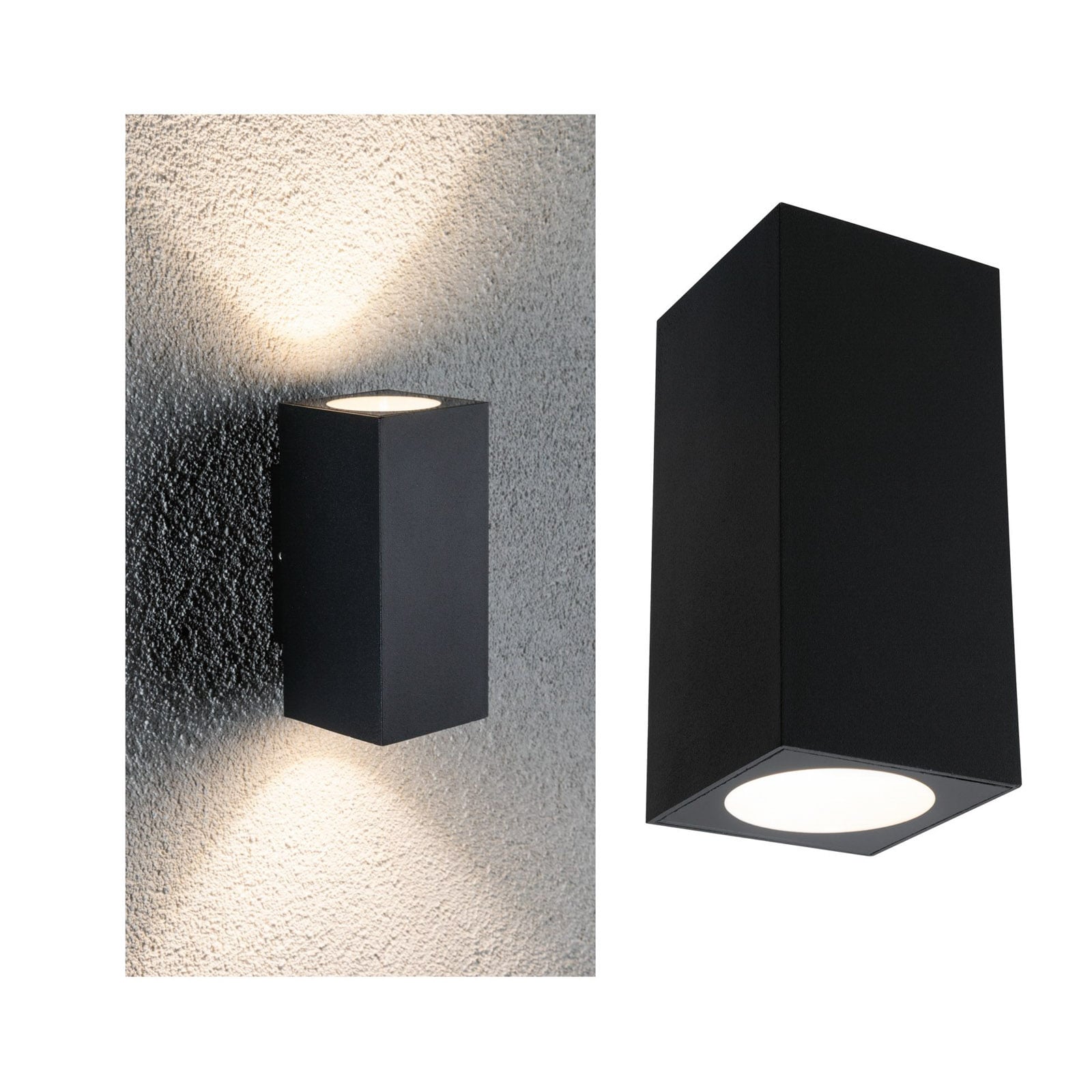 LED utevegglampe Flame opp og ned antrasitt IP44 montert