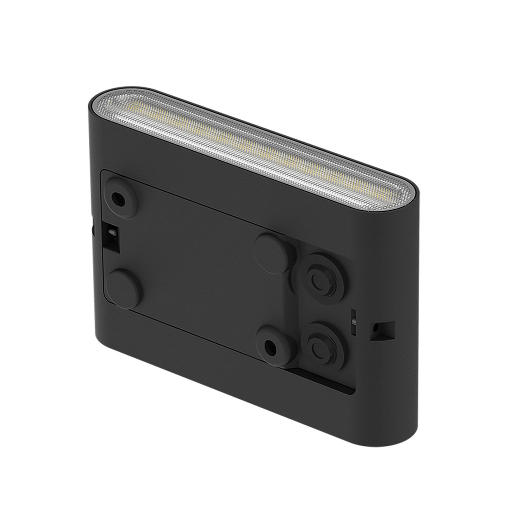 LED utevegglampe FLASK opp/ned svart sideprofil