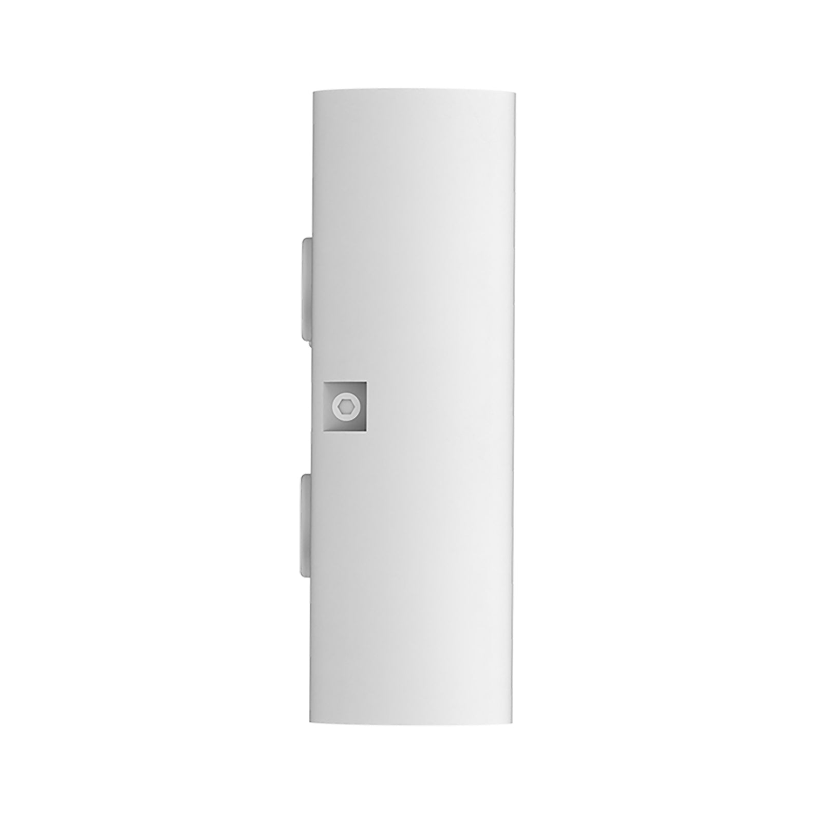 Detalj av aluminiumsoverflate på LED utevegglampe Flask opp og ned hvit 6W IP65