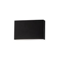 LED utevegglampe Flatbox svart aluminium 11x7 cm IP54 forfra