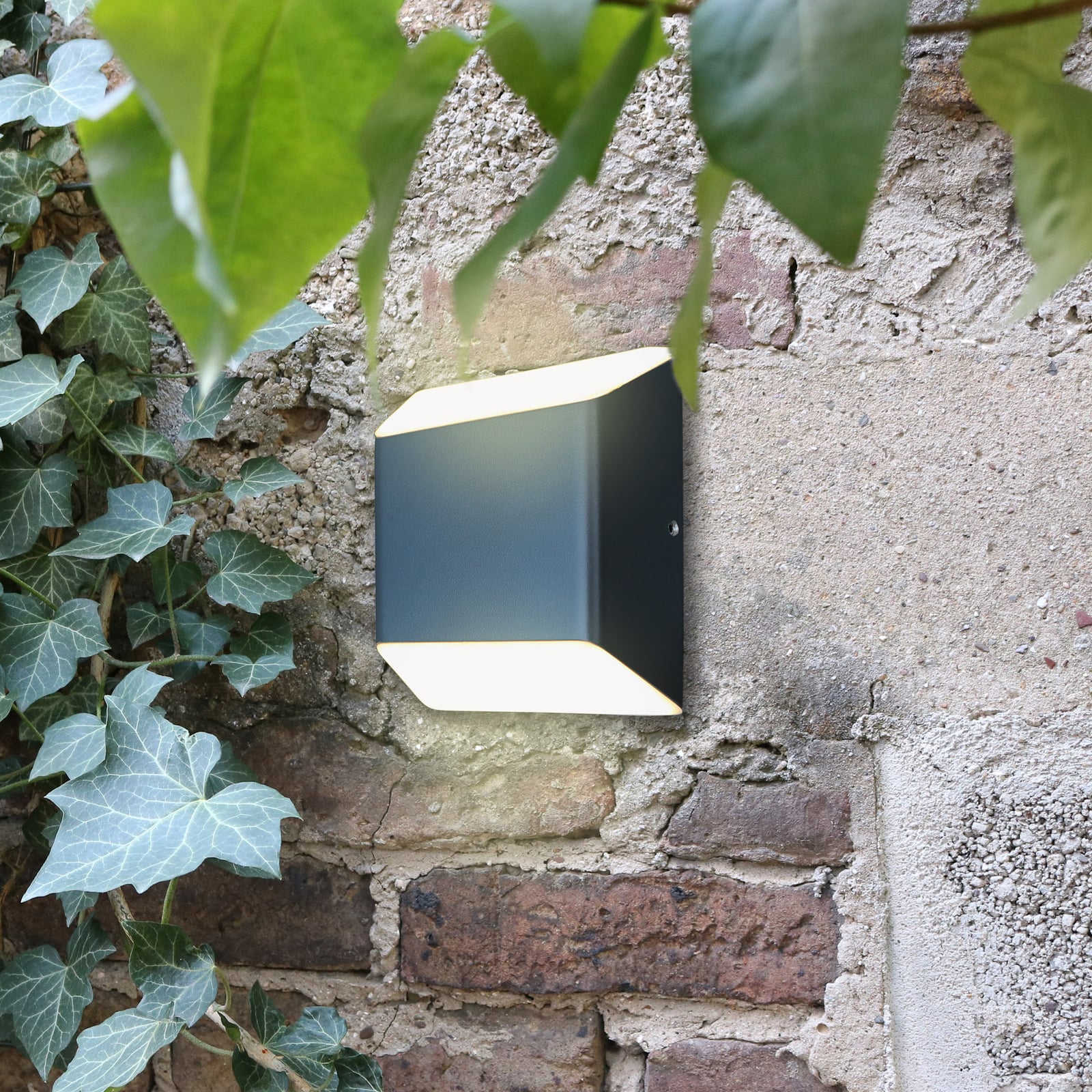 LED utevegglampe Floyd opp og ned antrasitt Eco-Light forfra