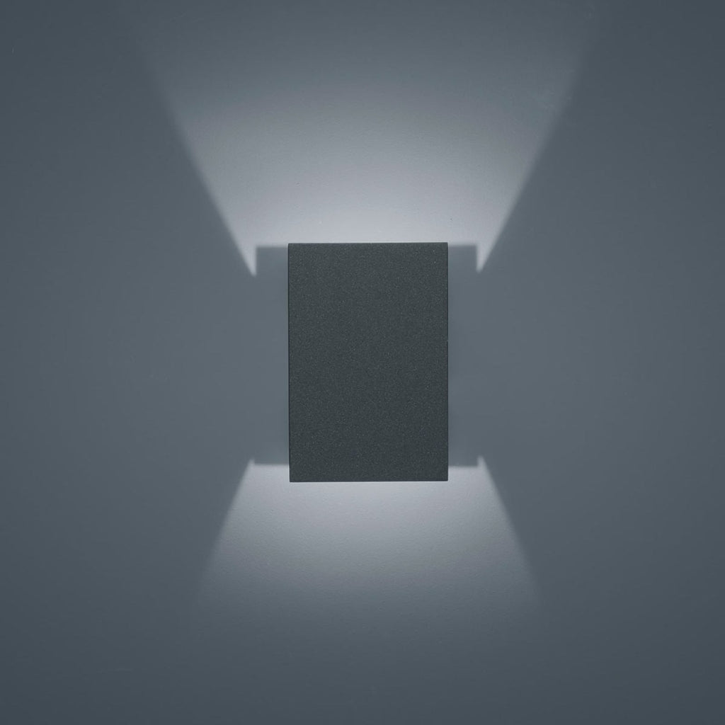Sideprofil av LED utevegglampe Free grafitt med blende