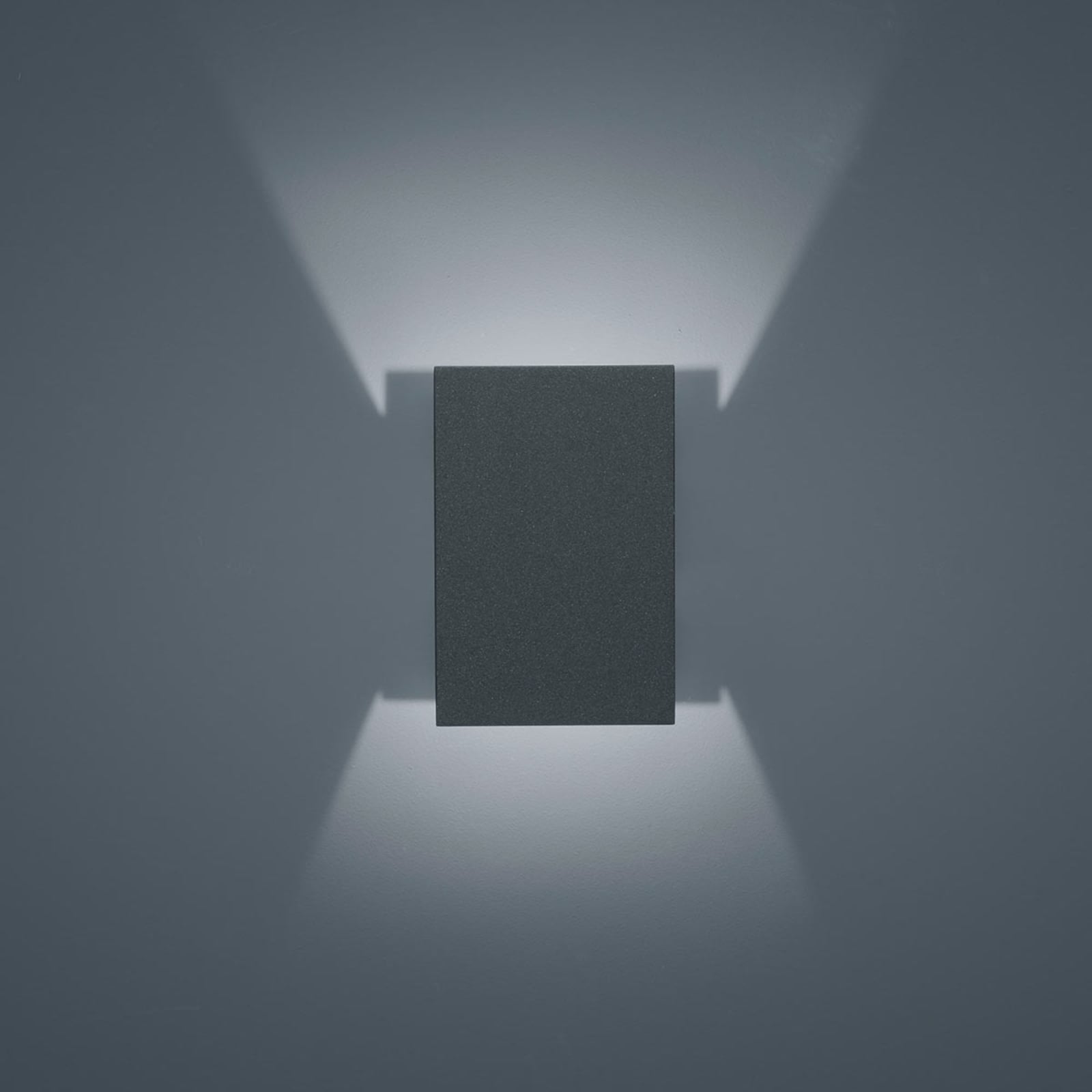 Sideprofil av LED utevegglampe Free grafitt med blende