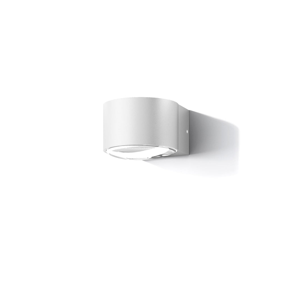LED utevegglampe Frey aluminium hvit IP65 forfra