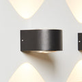 LED utevegglampe Frey aluminium svart IP65 foran