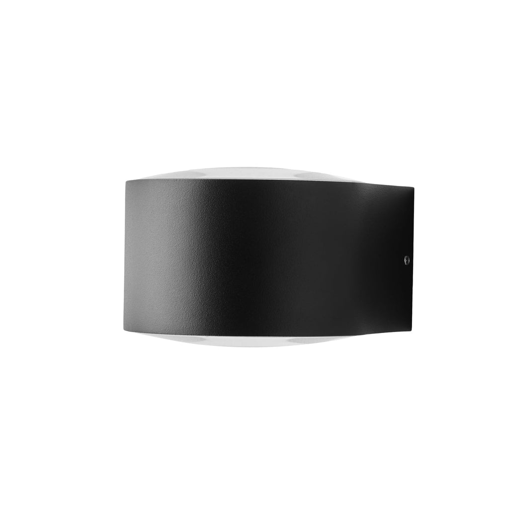 LED utevegglampe Frey aluminium svart IP65 bakside