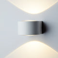 LED utevegglampe Frey opp og ned hvit IP65 forside