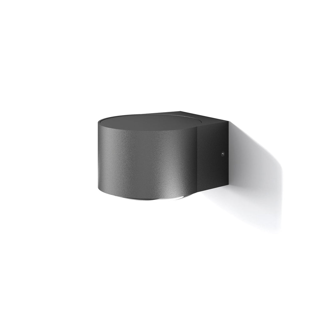 LED utevegglampe Frey svart aluminium IP65 bakside