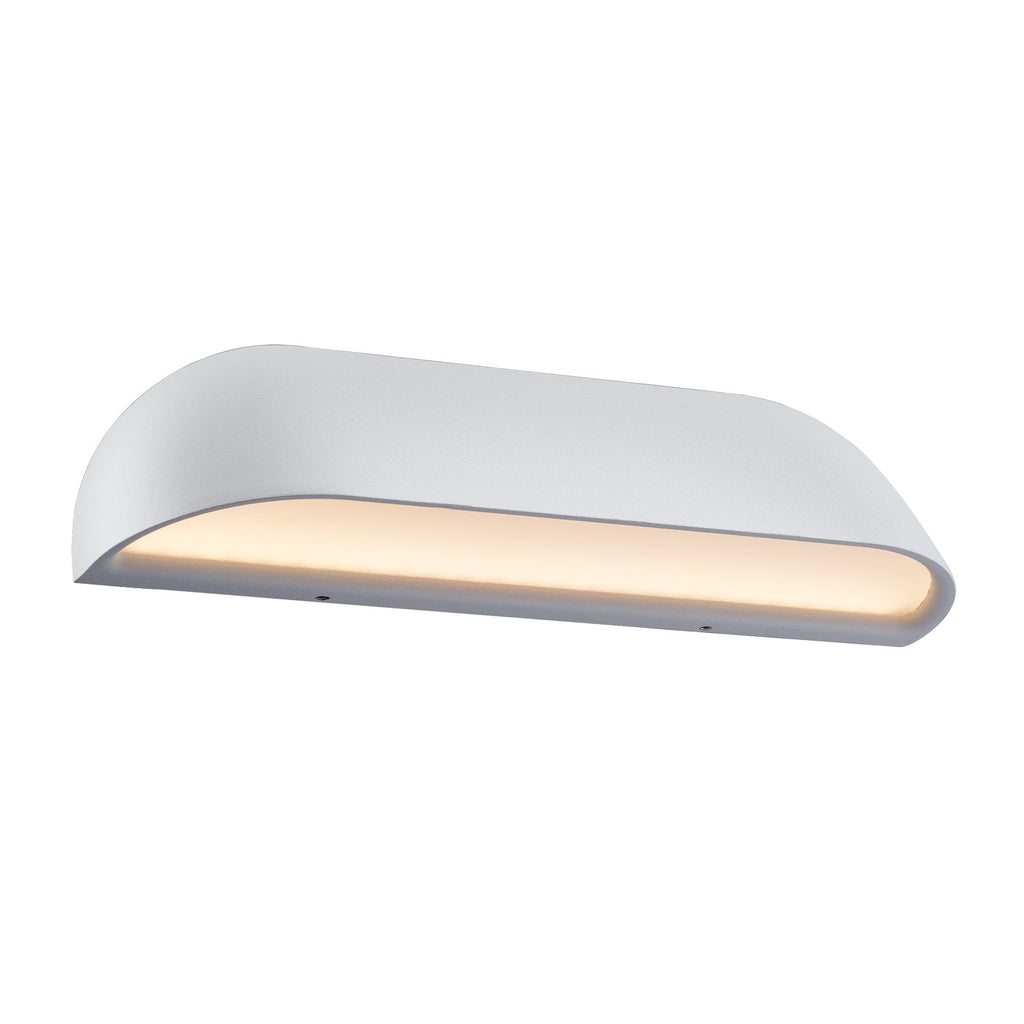 LED utevegglampe Front 26 hvit detalj