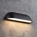 LED utevegglampe Front 26 svart forfra