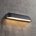 LED utevegglampe Front 36 svart forfra