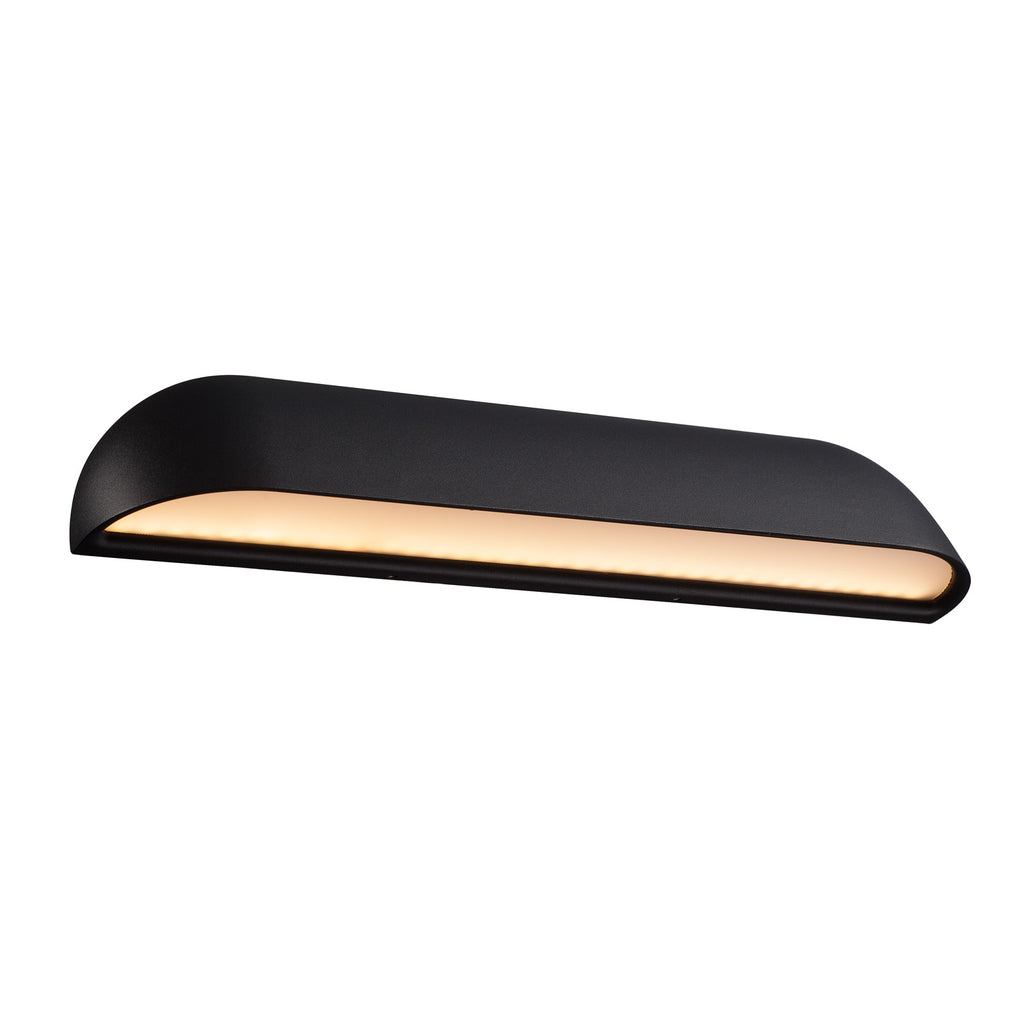 LED utevegglampe Front 36 svart bakside