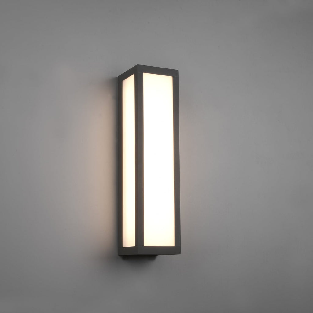 LED utevegglampe Fuerte antrasitt aluminium 36 cm forfra