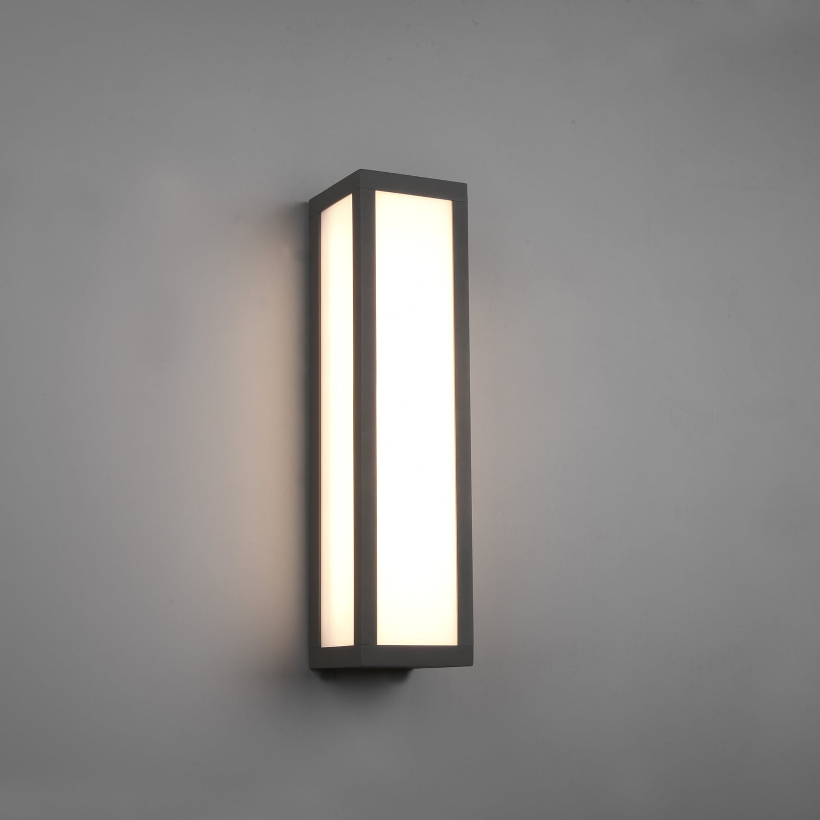 LED utevegglampe Fuerte antrasitt aluminium 36 cm forfra