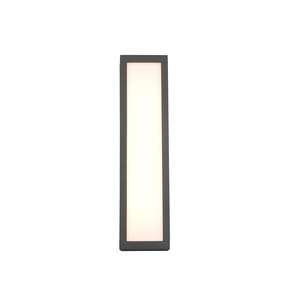 LED utevegglampe Fuerte antrasitt aluminium 36 cm detalj av materiale