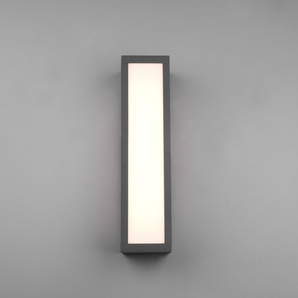 LED utevegglampe Fuerte antrasitt aluminium 36 cm nærbilde av lyskilde