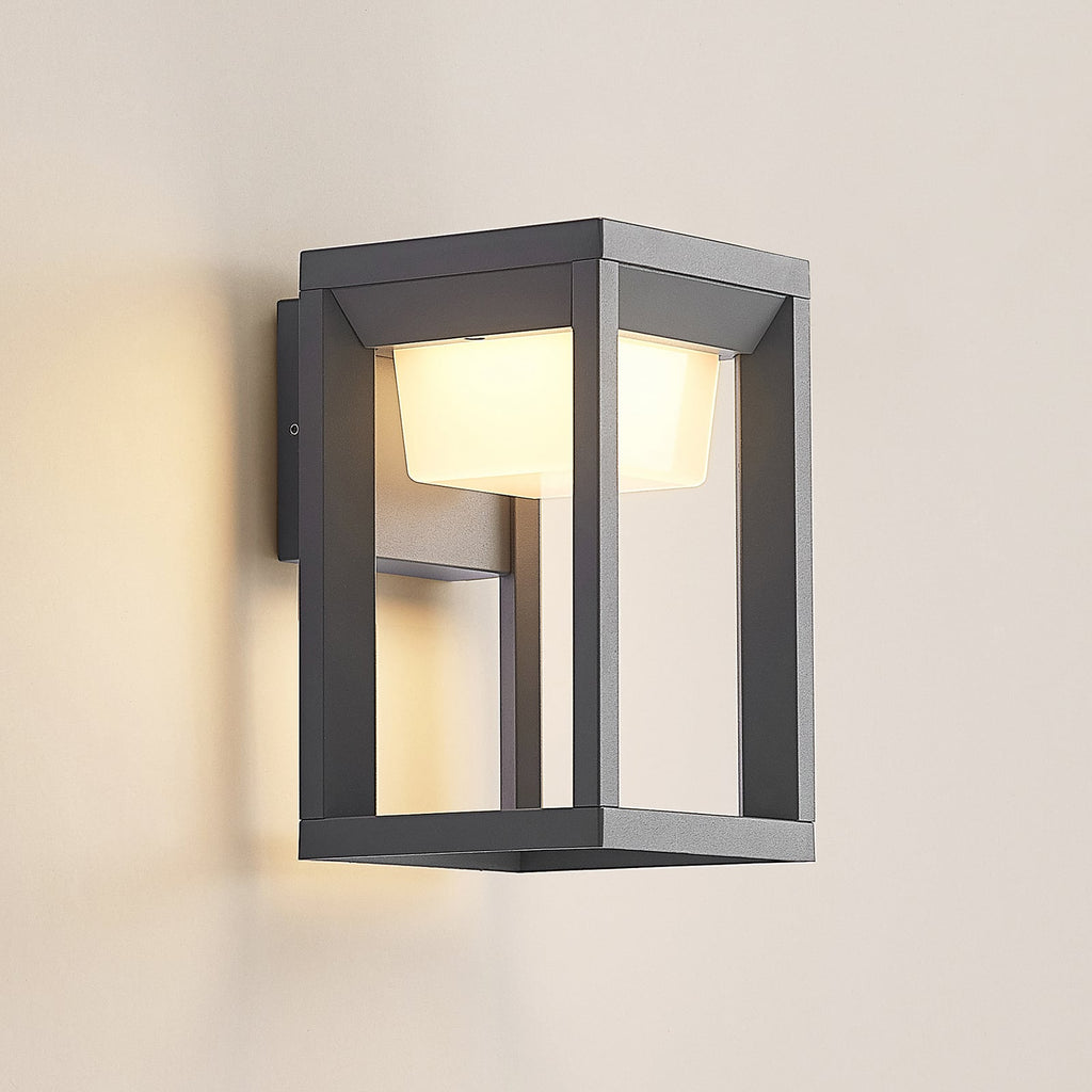 LED utevegglampe Gamion antrasitt aluminium nærbilde