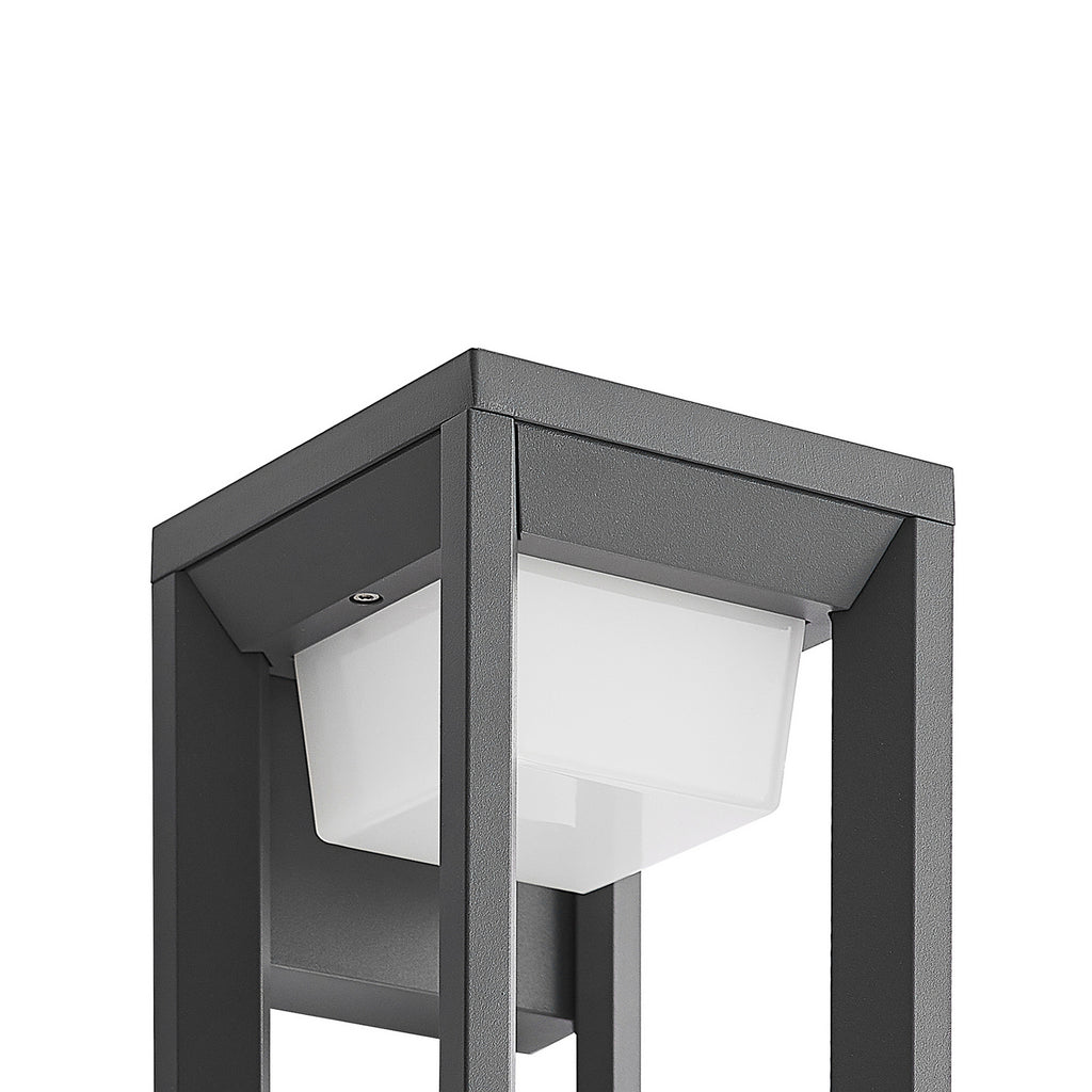 LED utevegglampe Gamion antrasitt aluminium lys