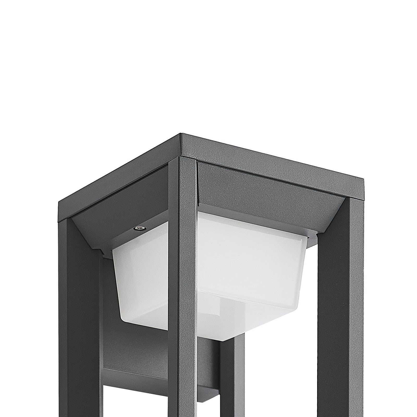 LED utevegglampe Gamion antrasitt aluminium lys