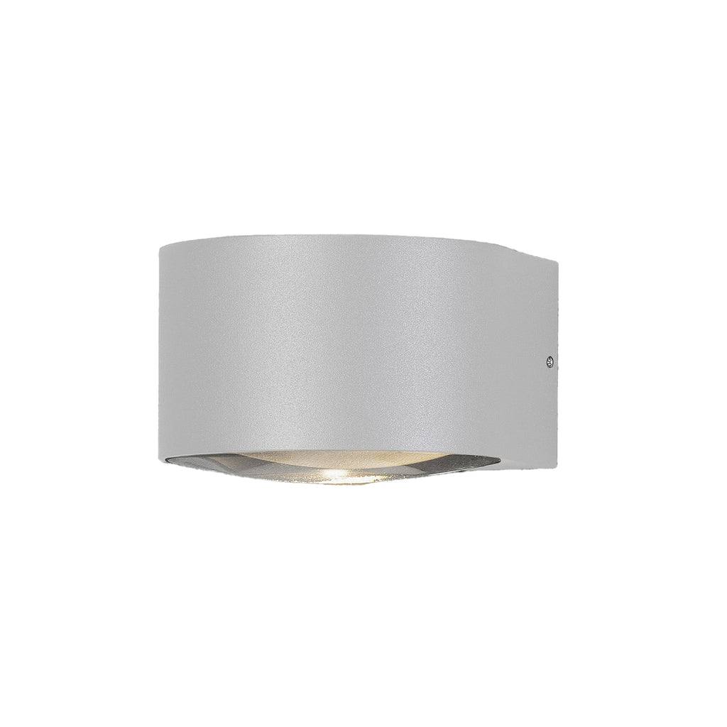 LED utevegglampe Gela halvrund nedlys hvit IP54 bakside
