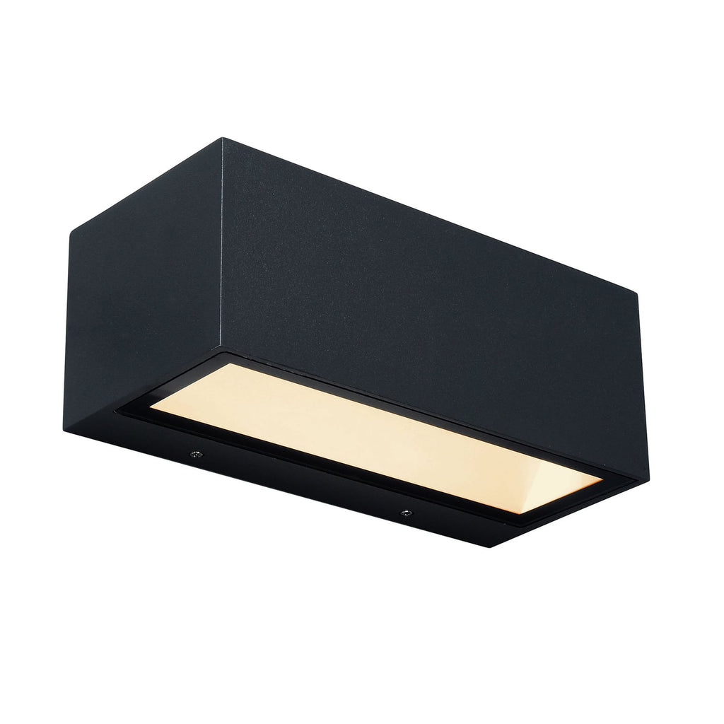 Montert LED utevegglampe Gemini opp/ned 22 cm 3000K svart IP54 på vegg