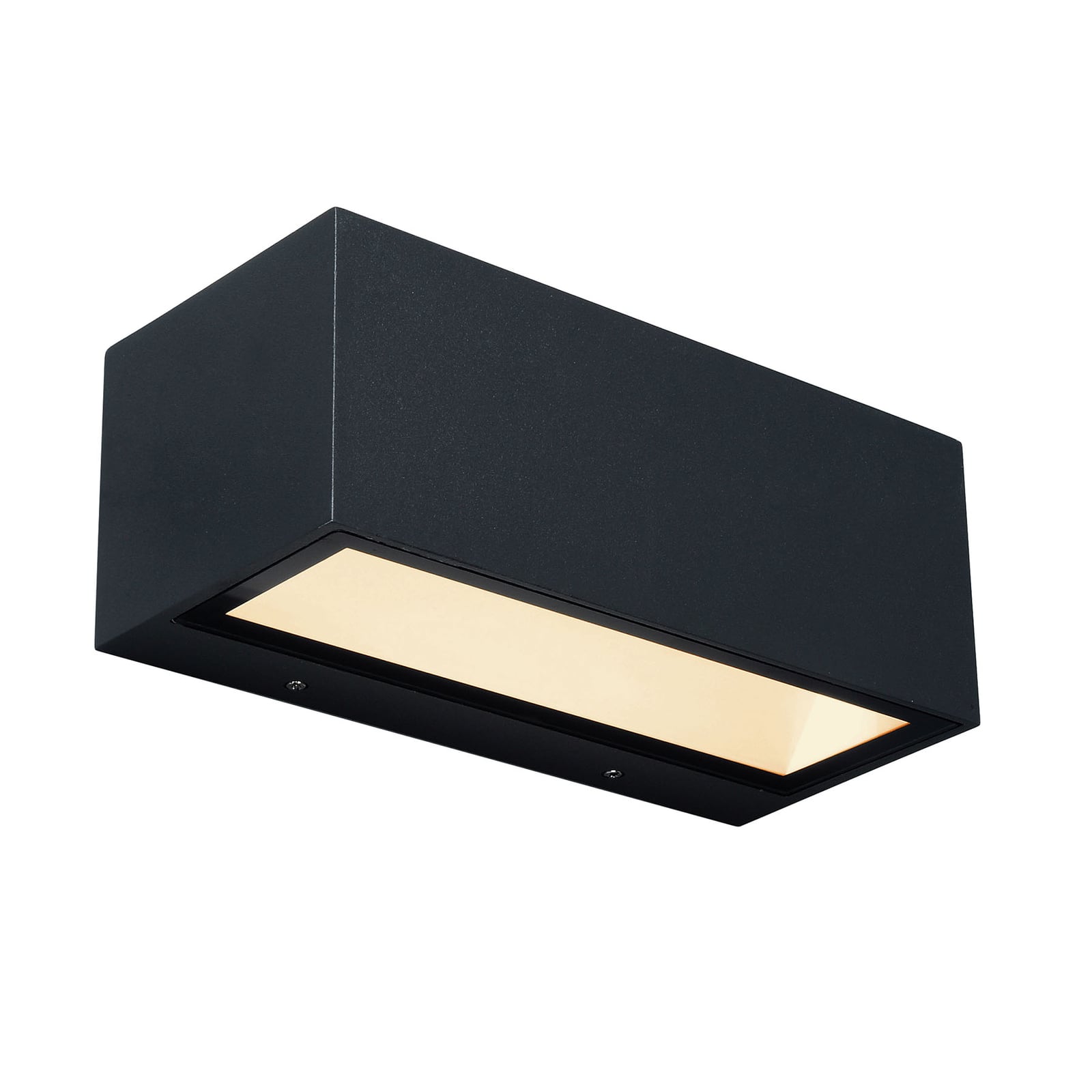 Montert LED utevegglampe Gemini opp/ned 22 cm 3000K svart IP54 på vegg