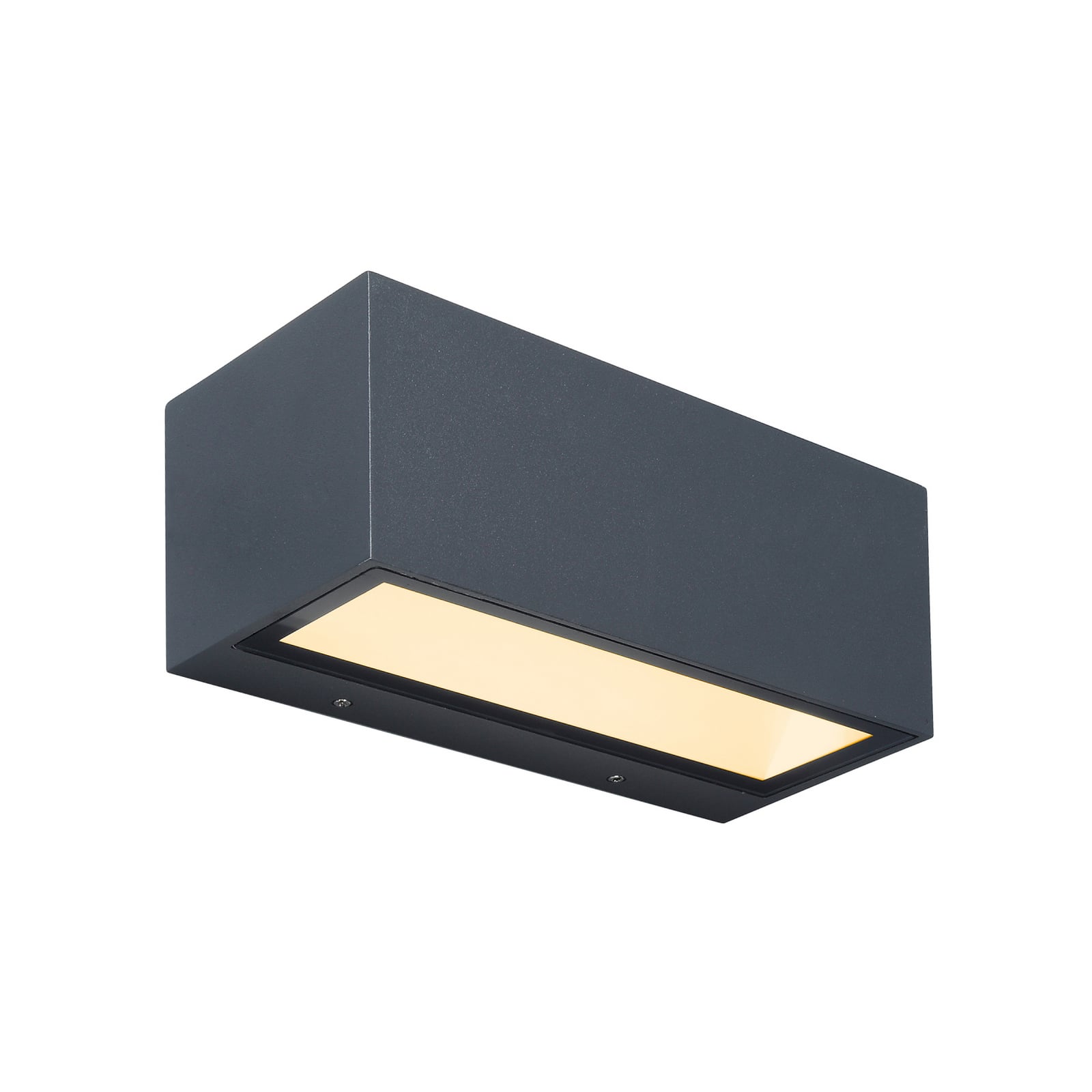 Montert LED utevegglampe Gemini antrasitt 22 cm