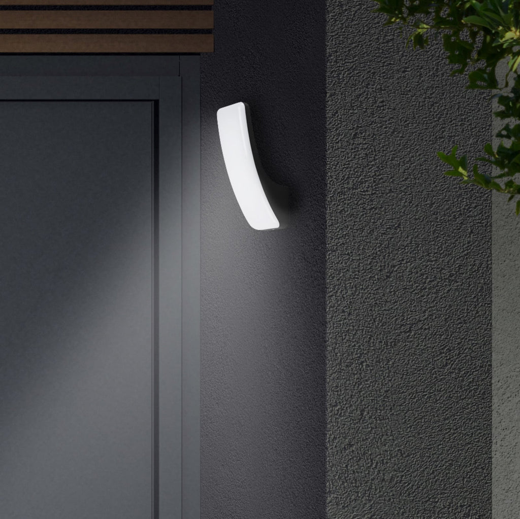 LED utevegglampe Gent svart 15W 4000K 1800lm IP44 forfra