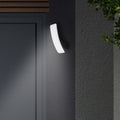 LED utevegglampe Gent svart 15W 4000K 1800lm IP44 forfra