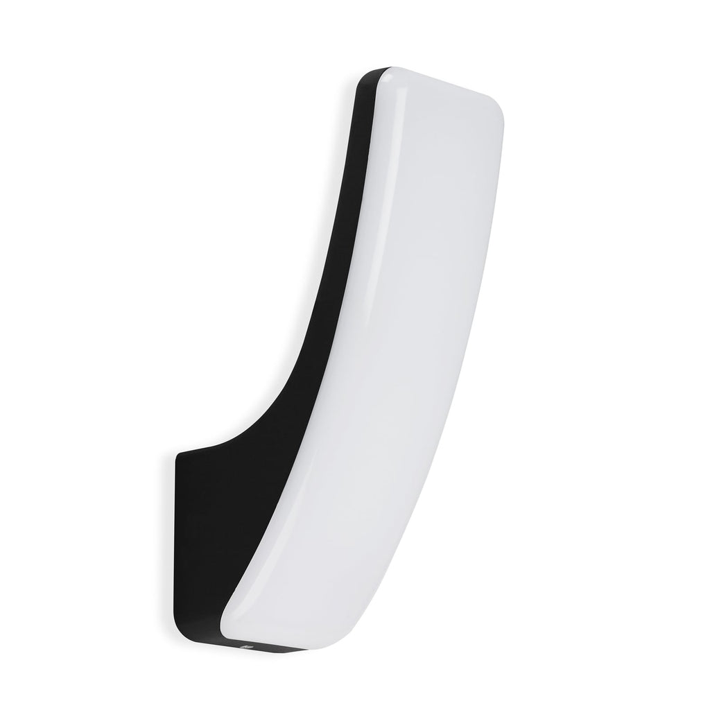 LED utevegglampe Gent svart 15W 4000K 1800lm IP44 bakside