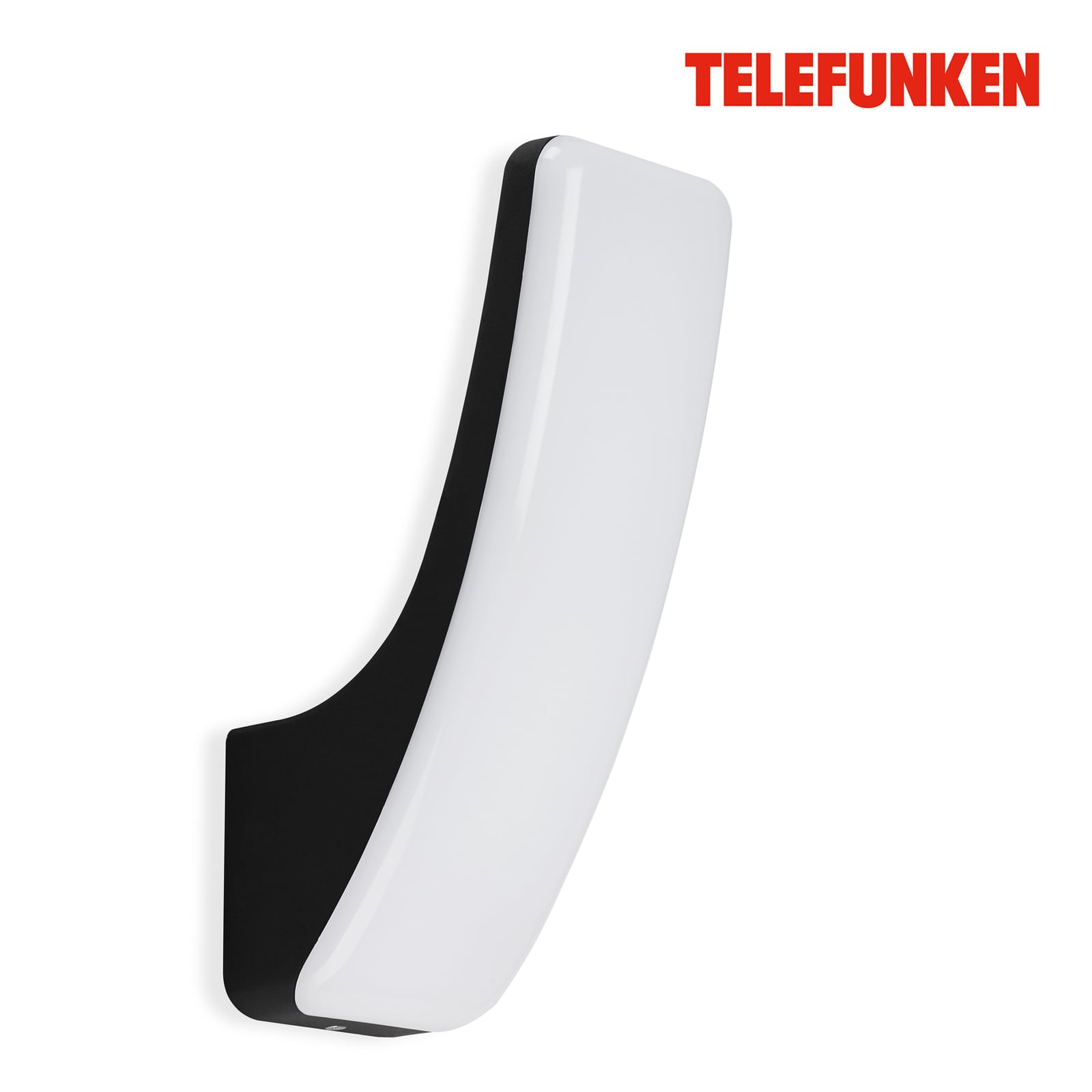 Nærbilde av LED utevegglampe Gent svart 15W 4000K 1800lm IP44 diffusor