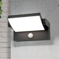 LED utevegglampe Ginger med bevegelsessensor antrasitt IP54 forfra