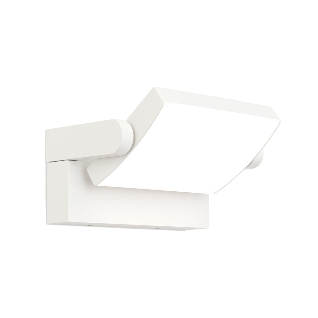 Detalj av LED utevegglampe Ginger CCT svingbar hvit IP54 21W