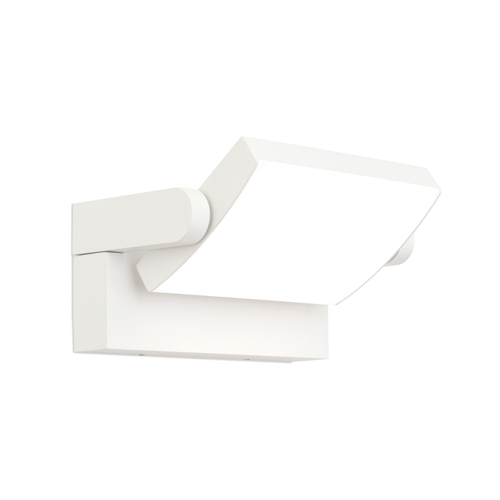 Detalj av LED utevegglampe Ginger CCT svingbar hvit IP54 21W