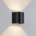 LED utevegglampe Gladis opp/ned svart 12 cm IP44 forfra