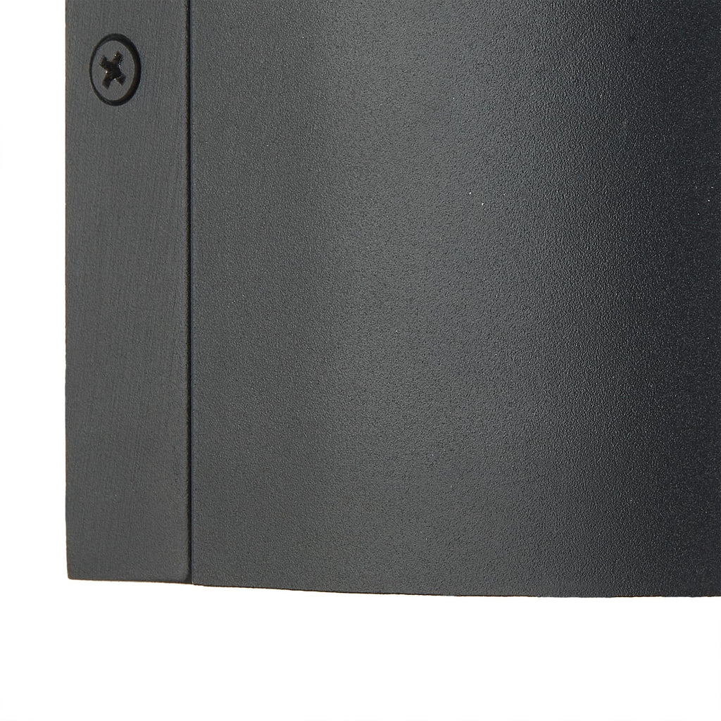 LED utevegglampe Gladis opp/ned svart 12 cm IP44 lysretning justering