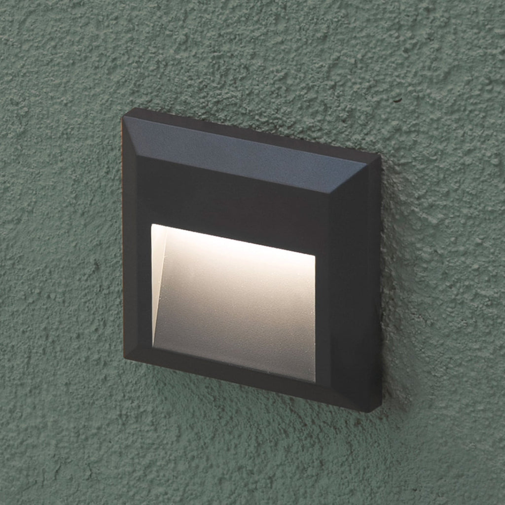 LED utevegglampe Grant indirekte lys mørkegrå IP65 foran