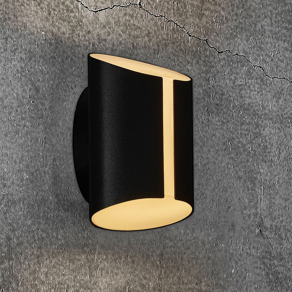 LED utevegglampe Grip CCT Bluetooth svart bakside