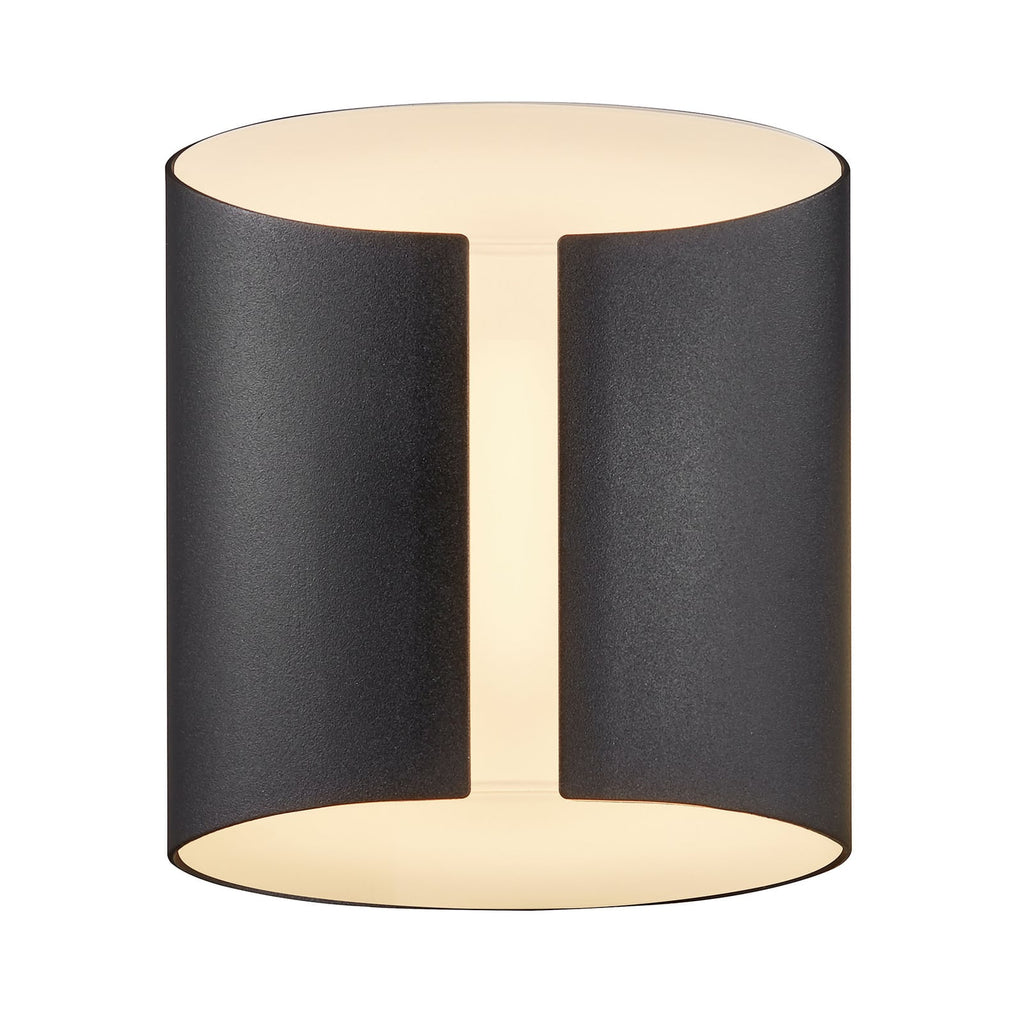 Montert LED utevegglampe Grip CCT Bluetooth svart på vegg