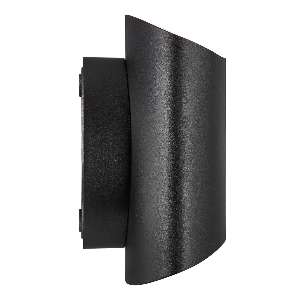Nærbilde av LED utevegglampe Grip CCT Bluetooth svart