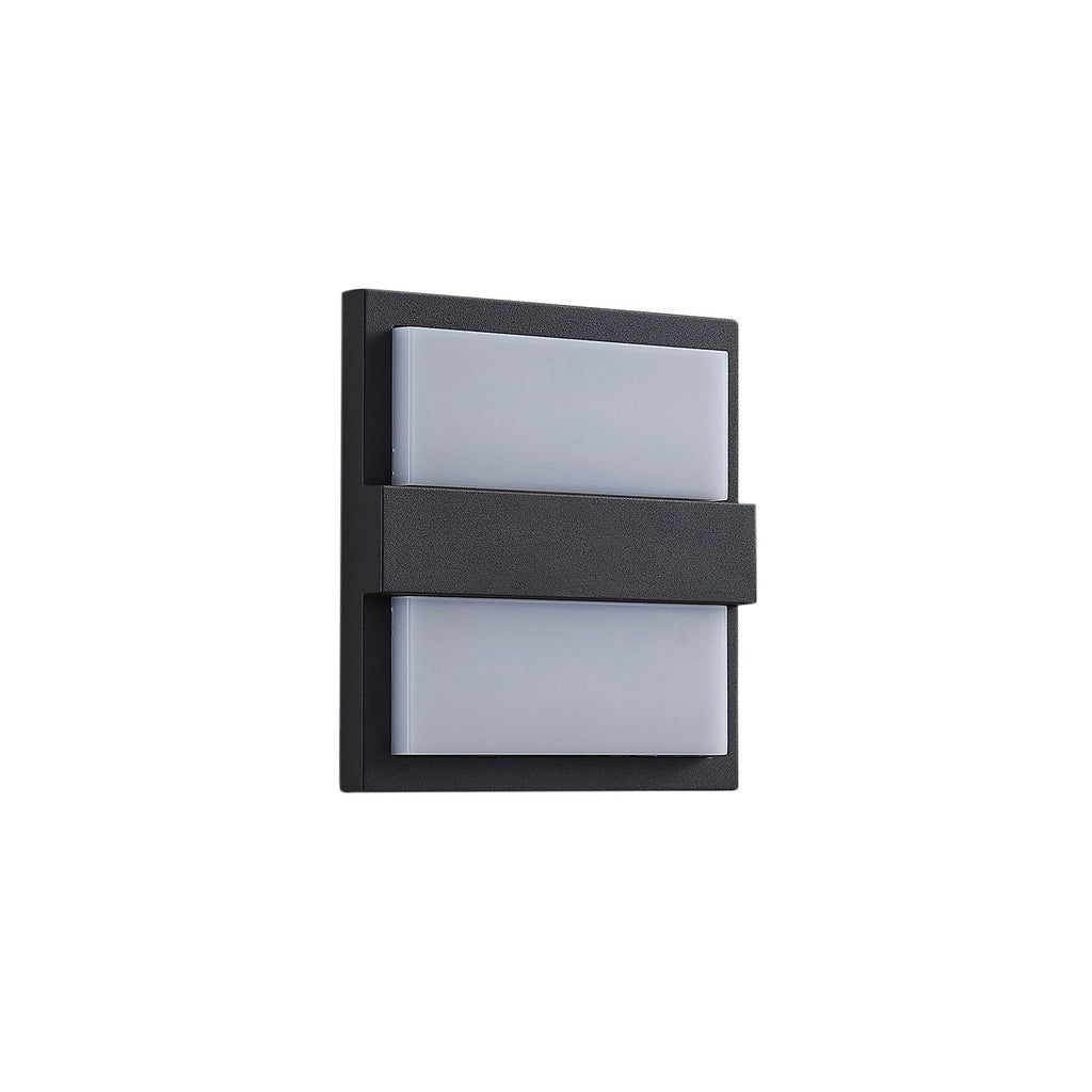 LED utevegglampe Gylfi antrasitt aluminium detalj