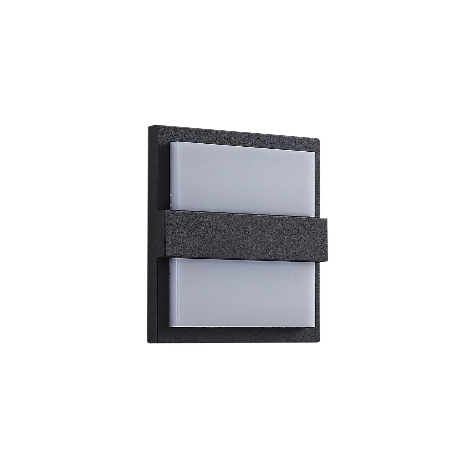 LED utevegglampe Gylfi antrasitt aluminium detalj