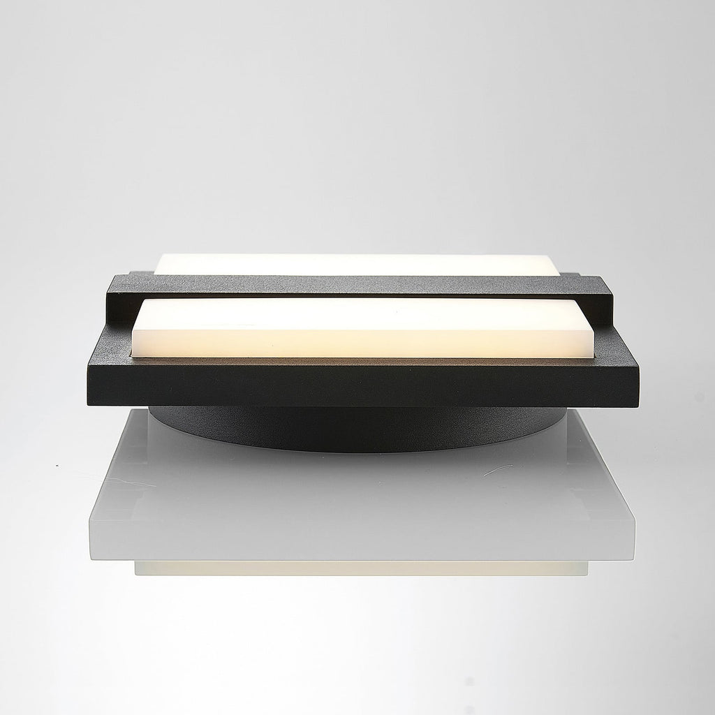 LED utevegglampe Gylfi antrasitt aluminium lysdetalj