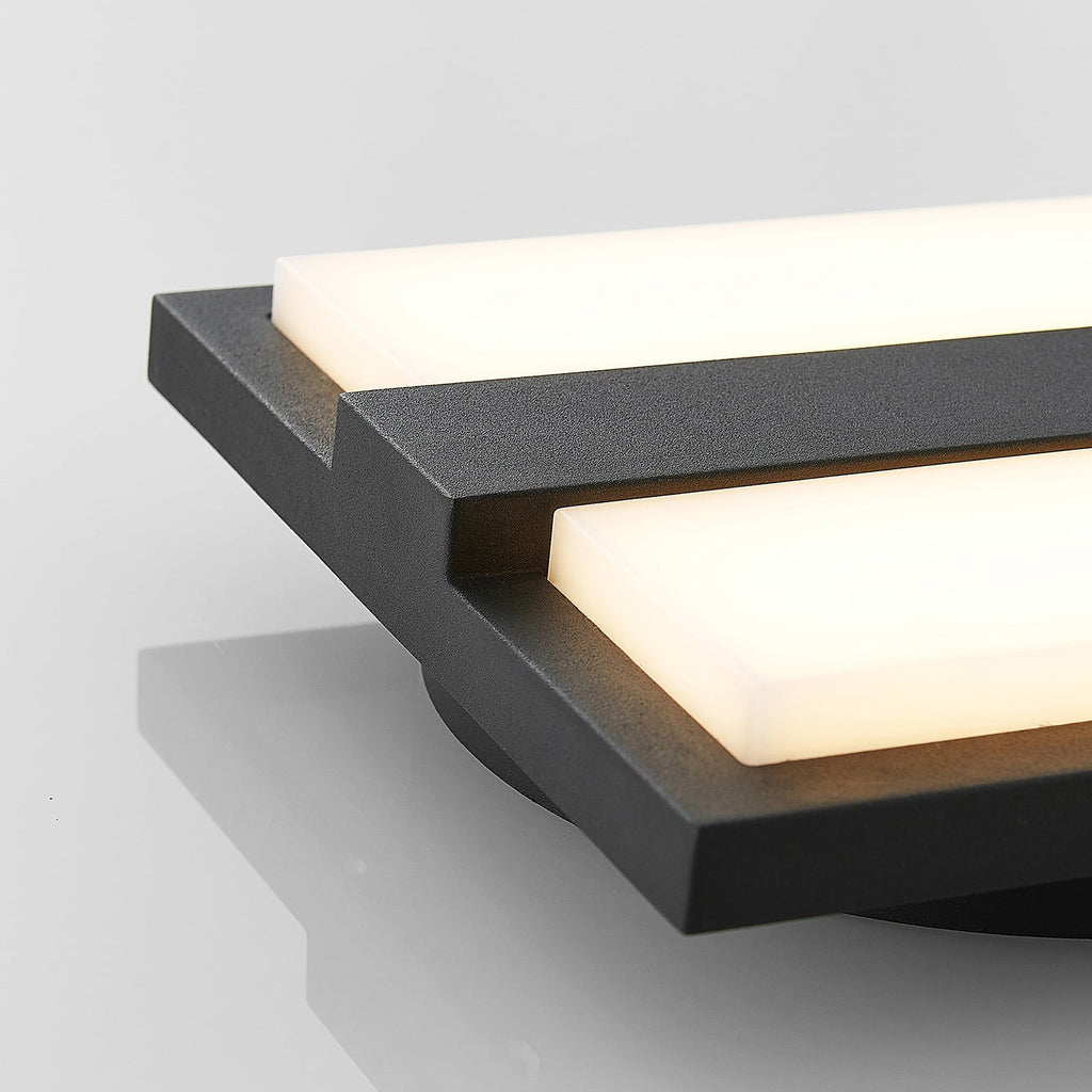 LED utevegglampe Gylfi antrasitt aluminium side