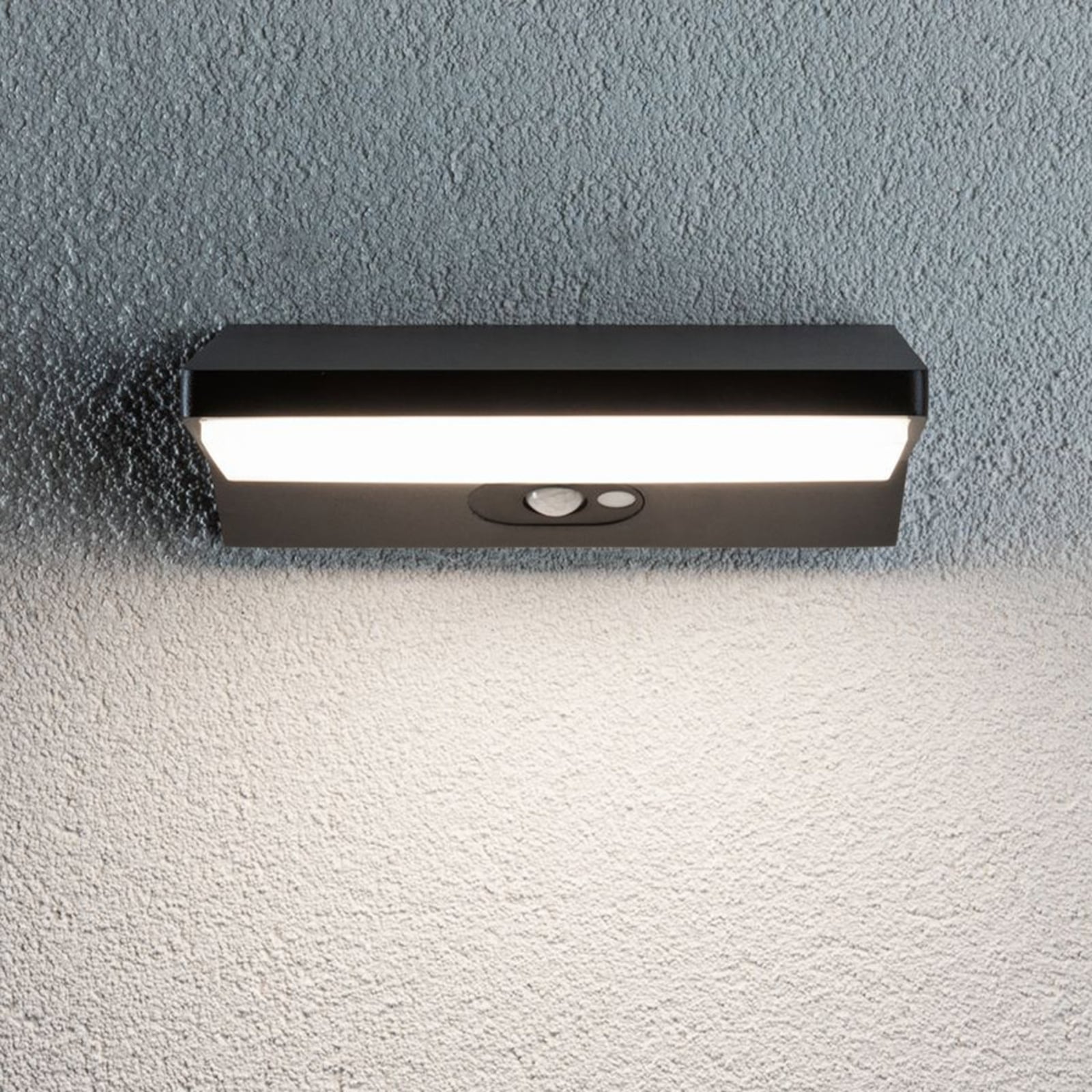 LED utevegglampe House med bevegelsessensor mørkegrå IP44 bakside