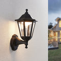 LED utevegglampe Iavo lanterneform svart forfra